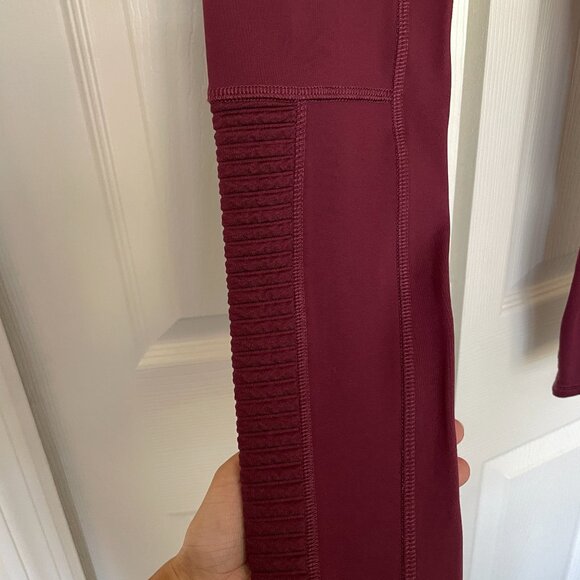 Motion365+ High-Waisted Moto Legging - Merlot XS - Picture 7 of 7